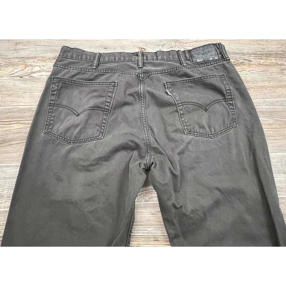 Levi's 514‎ Men's Jeans 38x32 Grey Cotton Straight Leg Jeans Modern Casual